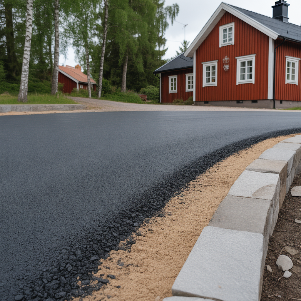 tjocklek pa asfalt for uppfart riktvarden och kostnad