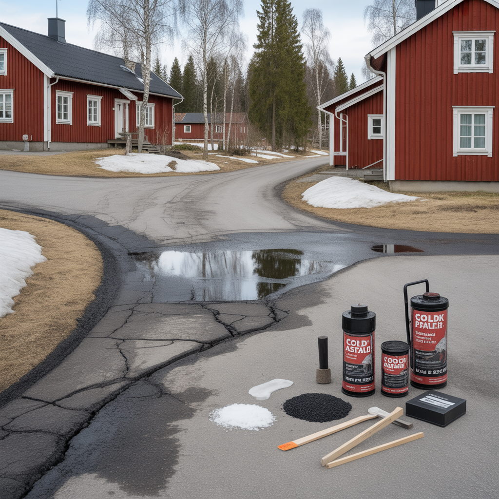 sprickor i asfalt efter vinter felsokning och atgarder