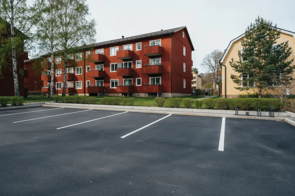 asfaltering av parkeringsyta vid bostadsr ttsf rening i bollmora