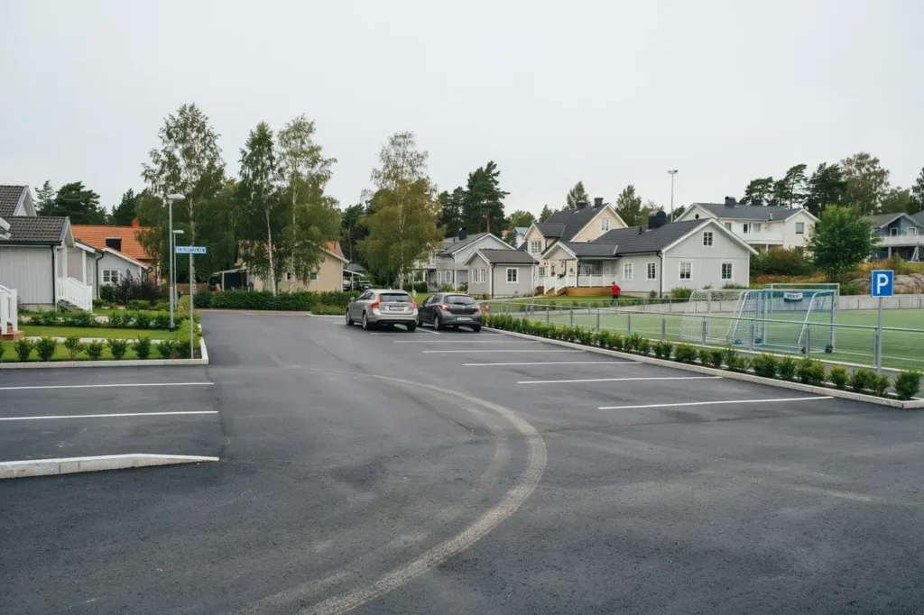 ny parkeringsplats vid idrottsplats i trollb cken tyres