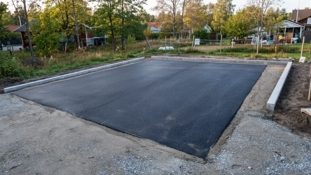 anl ggning och asfaltering av yta vid stall i trollb cken tyres